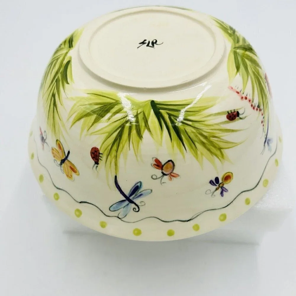 Hand Painted Art Pottery 8.25” x 3